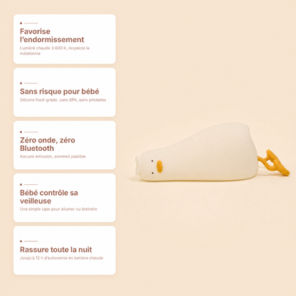Veilleuse canard couché