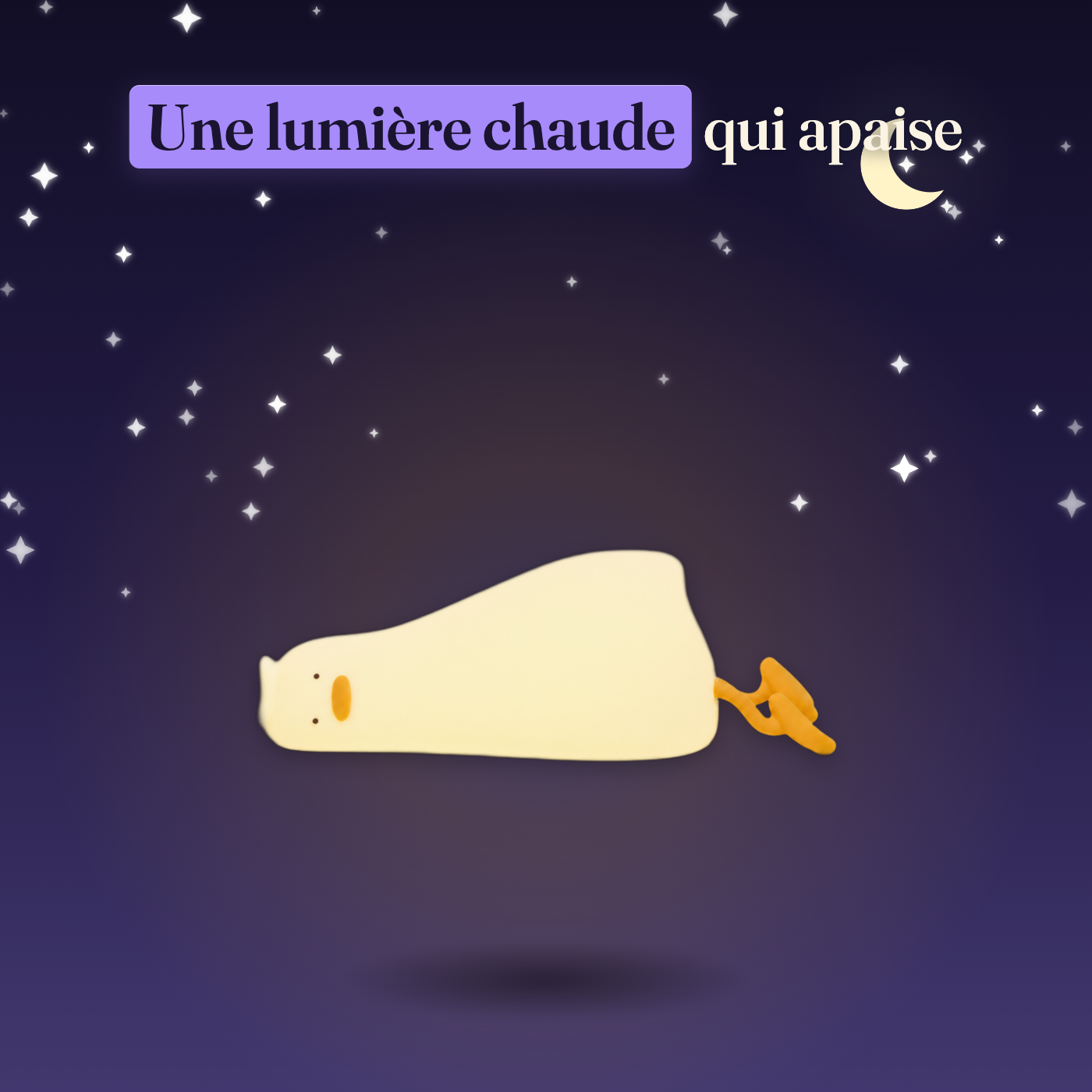 Veilleuse canard couché