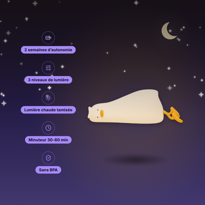 Veilleuse canard couché