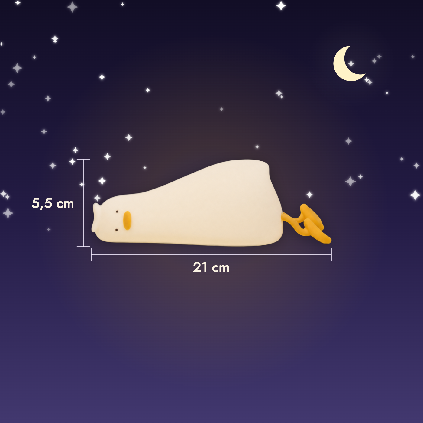 Veilleuse canard couché