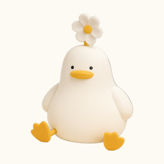 Veilleuse canard fleur